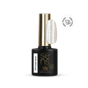 Crystal Nails Sens Ice Flake HEMA Free base gel - White 10ml főképe